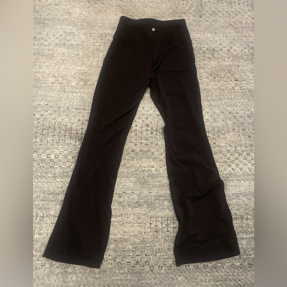 Lululemon black flare Align leggings-size 8-EUC